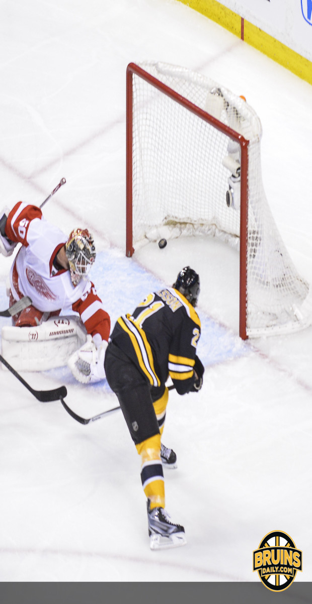 Loui Eriksson enjoying playoff hockey in Boston
