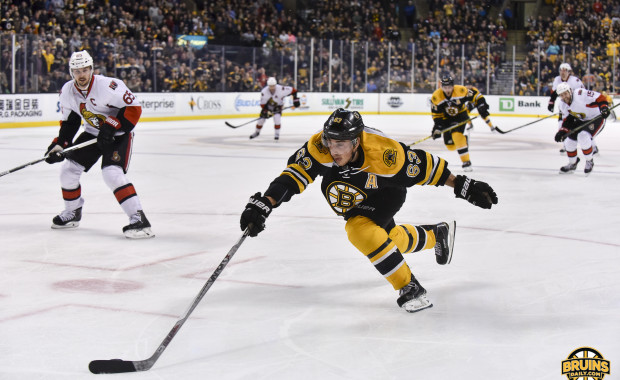 New territory: Brad Marchand wears the ‘A’