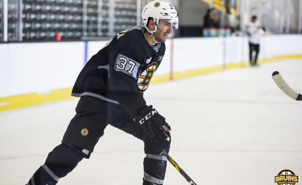 Patrice Bergeron ‘on track’ to return