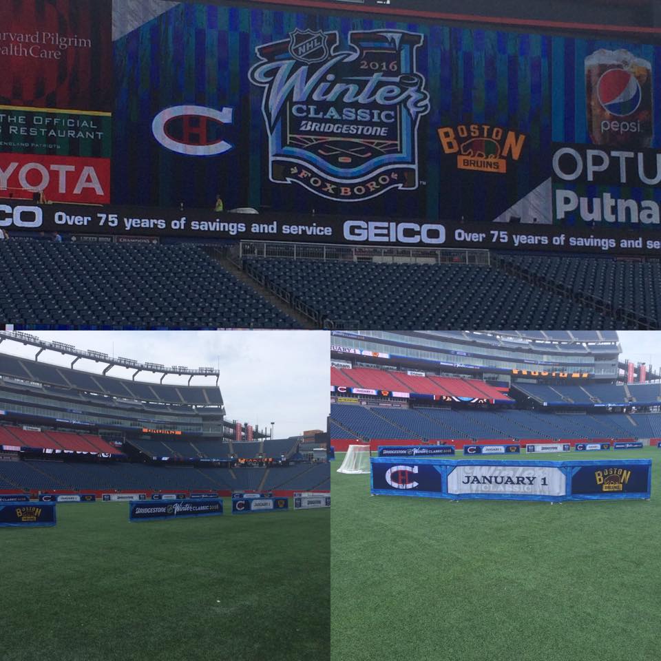 The Bruins-Habs rivalry will take center stage on New Year's Day at Gillette Stadium (photo credit: Tim Rosenthal, Bruins Daily)