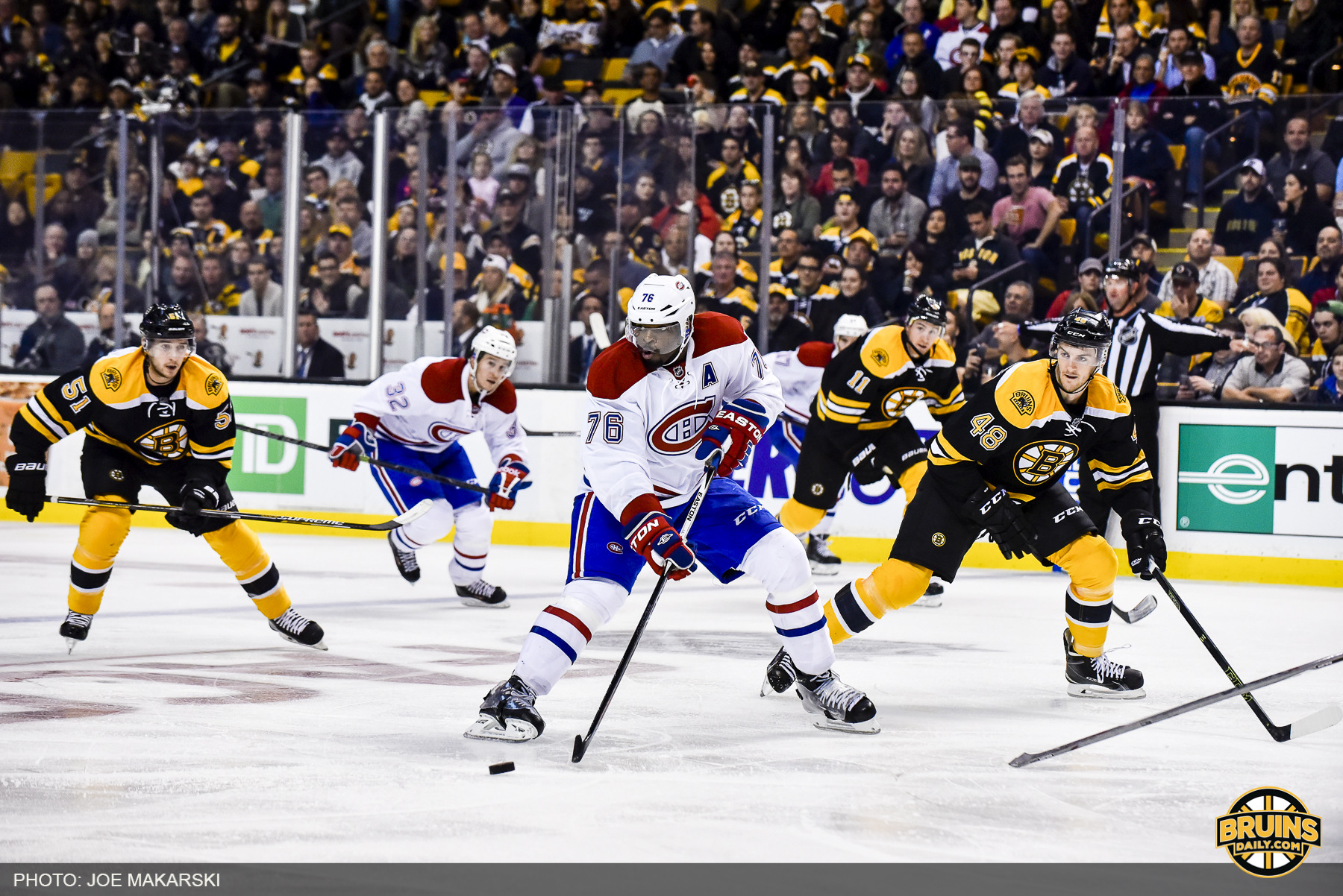 P.K. Subban will be one of the main stars when Epix documents the Bruins and Canadiens road to the Winter Classic. (Photo by Joe Makarski, Bruins Daily)